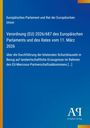 Europäisches Parlament und Rat der Europäischen Union: Verordnung (EU) 2026/687 des Europäischen Parlaments und des Rates vom 11. März 2026, Buch