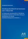 Europäische Kommission: Verordnung (EU) 2026/247 der Kommission vom 2. Februar 2026, Buch