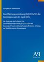 Europäische Kommission, Verordnung (EU) 2026/985, Änderung zur Schweinepest, blaues Layout mit gelbem Streifen.