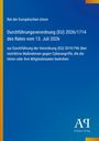 „Durchführungsverordnung (EU) 2026/1714 des Rates vom 13. Juli 2026. Blau mit gelbem Seitenstreifen, Verlagssymbol unten.“