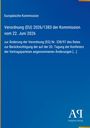 Text zur EU-Verordnung von 2026 und deren Änderungen auf blauem Hintergrund, unten rechts ein Verlag-Logo.