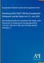 Verordnung (EU) 2024/1789 über Binnenmärkte für erneuerbares Gas und Änderungen bestehender EU-Verordnungen, auf blauem Hintergrund.