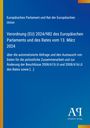 Verordnung (EU) 2024/982 zur polizeilichen Zusammenarbeit. Hintergrund in Blau mit farbigen Streifen an den Ecken.