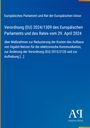 Text über Verordnung (EU) 2024/1309 zur Kostenreduktion von Gigabit-Netzen; blauer Hintergrund, Logo „AP“ rechts unten.