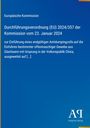 Titel der EU-Verordnung zur Antidumpingregelung für Glasfaserimporte aus China. Blaues Layout. Rechtes Logo: AQ.