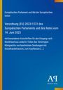 Text über EU-Verordnung, blauer Hintergrund, orange Streifen, Logo und Schriftzug "Antiphon Verlag" unten rechts.