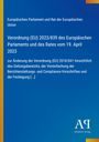 Titel: Verordnung (EU) 2023/839. Herausgeber: Europäisches Parlament, Rat der EU. Verlag: Antiphon Verlag. Hintergrund: Blau.
