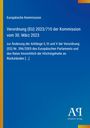 Text zur EU-Verordnung über Rückstände. Blaues Design mit gelber Linie und Verlagssymbol.
