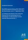 Text über EU-Verordnung und Datum, blaues Cover mit gelbem Rand links. Rechteckiges Layout mit Verlagshinweis unten.