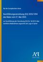 Titel: "Durchführungsverordnung (EU) 2025/1094 des Rates vom 27. Mai 2025". Blau mit gelbem Streifen.