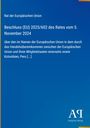 Rat der Europäischen Union, Beschluss (EU) 2025/602, 5. November 2024, Handelsabkommen EU, Kolumbien, Peru. Blaues Design.