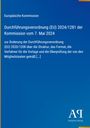 Europäische Kommission. Durchführungsverordnung (EU) 2024/1281. Blau mit gelbem Rand. Antiphon Verlag Logo.