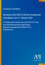 Europäische Zentralbank, Beschluss (EU) 2022/2128, 27. Oktober 2022. Blaues Design mit Verlag-Logo unten rechts.