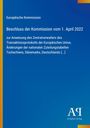 "Beschluss der Kommission vom 1. April 2022" auf blauem Hintergrund mit Verlagslogo unten rechts.