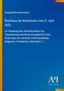 „Beschluss der Kommission vom 21. April 2022“ steht auf blauem Hintergrund, unten rechts ein Logo: „Antiphon Verlag“.