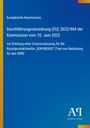 Europäische Kommission, Durchführungsverordnung (EU) 2022/964, Biozidproduktfamilie „SOPUROXID“. Blau mit gelbem Rand.