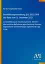 Text zur EU-Verordnung gegen Maßnahmen im Iran. Blaues Cover, vertikaler gelber Streifen, Logo "AQ" unten rechts.