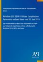 Europäisches Parlament: Richtlinie (EU) 2019/1158 zur Vereinbarkeit von Beruf und Privatleben. Blaues Design.