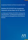 Text der EU-Richtlinie 2019/879 über Verlustabsorptionskapazität. Blaues Layout mit Verlag-Logo unten rechts.