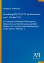 Text: "Verordnung (EU) 2019/1781 der Kommission vom 1. Oktober 2019." Blauer Hintergrund, schlichte Gestaltung.