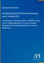 Europäische Kommission, Verordnung (EU) 2019/225, Änderung der Verordnung (EG) Nr. 748/2009, blaues Design.