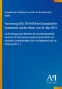 Verordnung (EU) 2019/818 zur Interoperabilität von EU-Informationssystemen. Blau mit gelbem Streifen, Logo unten rechts.