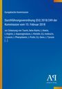 Europäische Kommission, Verordnung (EU) 2018/249, 15. Februar 2018, Zulassung von Aminosäuren. Blaues Design mit Logo.