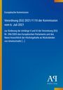 Europäische Kommission, Verordnung (EU) 2021/1110, Antiphon Verlag, blaues Design mit gelbem Streifen.