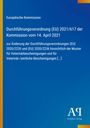 "Durchführungsverordnung (EU) 2021/617 der Kommission vom 14. April 2021." Blauer Hintergrund, EU-Logo.