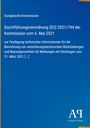 „Durchführungsverordnung (EU) 2021/744 der Kommission vom 6. Mai 2021“ steht in weiß vor blauem Hintergrund.