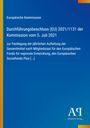 Europäische Kommission: Durchführungsbeschluss (EU) 2021/1131 vom 5. Juli 2021. Blauer Hintergrund, gelber Streifen.