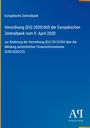 Verordnung (EU) 2020/605; Änderung der Verordnung (EU) 2015/534. Blaues Design, Logos oben links und unten rechts.