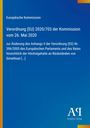 Verordnung (EU) 2020/703 zur Änderung von Anhang II, blauer Hintergrund, gelber und roter Streifen, Logo unten rechts.