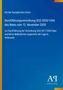 Titel: Durchführungsverordnung (EU) 2020/1696. Text auf blauem Hintergrund mit gelbem Streifen links. Logo des Antiphon Verlags.