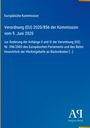 "Verordnung (EU) 2020/856 der Kommission vom 9. Juni 2020" auf blauem Hintergrund mit gelbem Rand. Logo "AR".
