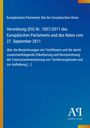Text: Verordnung (EU) Nr. 1007/2011 zu Textilfasern. Blaue Illustration mit gelben Randstreifen, Verlag-Logo unten.