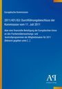 Text des Beschlusses der Europäischen Kommission über Fischereiprogramme 2011. Blaues Cover mit Logo unten rechts.