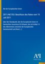 „Rat der Europäischen Union. 2011/467/EU: Beschluss des Rates vom 19. Juli 2011“. Blau, gelber Rand, Verlagslogo unten.