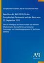 Text: "Beschluss Nr. 862/2010/EU des Europäischen Parlaments und des Rates vom 22. September 2010." Blaues Cover, Verlagslogo unten.