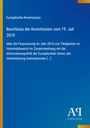 Text über EU-Kommissionsbeschluss vom 19. Juli 2010 zur Finanzierung im Veterinärbereich. Unten Logo Antiphon Verlag.