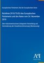 Richtlinie 2010/75/EU zu Industrieemissionen, EU-Parlament, 24.11.2010. Blaues Cover, Antiphon Verlag Logo.