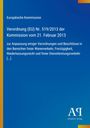 Europäische Kommission, Verordnung (EU) Nr. 519/2013; blauer Hintergrund, gelber Streifen links, Verlag unten rechts.