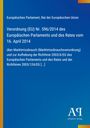 Verordnung (EU) Nr. 596/2014 über Marktmissbrauch. Blaues Cover mit gelbem Rand links. Oben "Europäisches Parlament..."