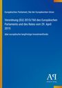 Text: Verordnung (EU) 2015/760 über europäische langfristige Investmentfonds. Hintergrund: Blau mit gelben Streifen.