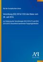 Verordnung (EU) 2016/1252 des Rates vom 28. Juli 2016. Blaues Design mit gelbem Streifen und Logo im unteren Bereich.