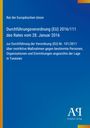 Rat der Europäischen Union, Verordnung (EU) 2016/111 vom 28. Januar 2016 zu restriktiven Maßnahmen in Tunesien. Unten Logo.