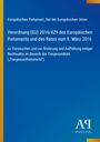 Verordnung (EU) 2016/429 des Europäischen Parlaments über Tierseuchen, blauer Hintergrund, gelber Streifen links.