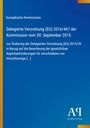 Text zur EU-Verordnung und deren Änderung. Europäische Kommission erwähnt. Blaues Design mit Verlagslogo unten.