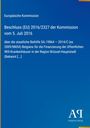 Text über EU-Beschluss zur Finanzierung der IRIS-Krankenhäuser in Brüssel. Logo unten rechts.