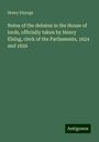 Henry Elsynge: Notes of the debates in the House of lords, officially taken by Henry Elsing, clerk of the Parliaments, 1624 and 1626, Buch